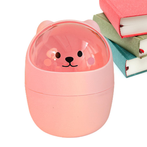 TOCTUS Desktop Trash Can, Small Trash Bin for Ofice Desk, Basket for Waste Paper, Garbage Box, Build up Canister for Dresser Pretension, Durable and Space Saving Dustbin for Kitchen, Dresser & Ofice