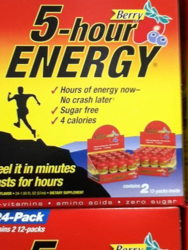 5 Hour Energy Shot Berry 12 Pack of 2 Ounce Bottles, Brown