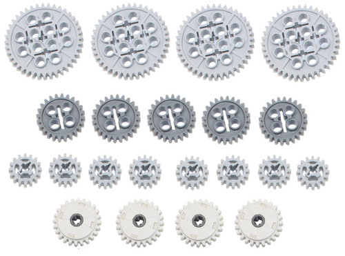 LEGO 21pc Technic 16 24 40 tooth gear CLUTCH set (Mindstorms nxt robot EV3 lot pack)
