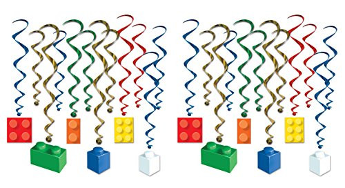 Beistle 54973 Building Block Whirls 17"-32" Multicolor