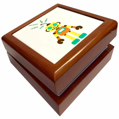 3dRose Citrus Robot With Sparks, Jewelry Box jb-151868-1