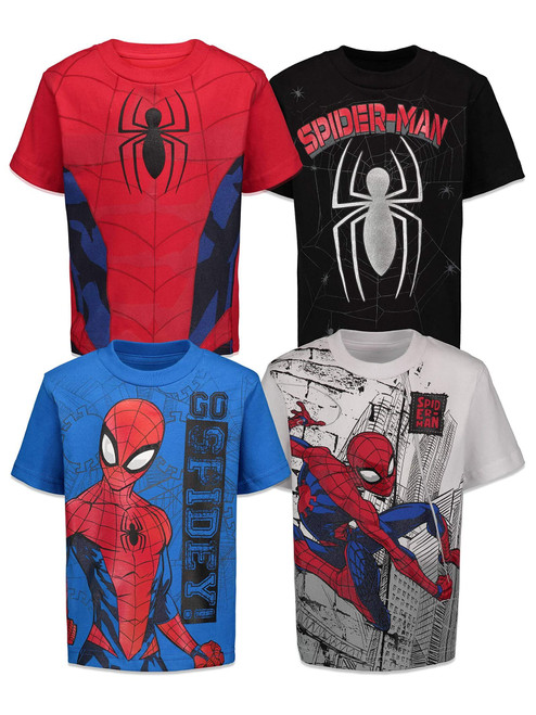 Marvel Spider-Man Little Boys 4 Pack T-Shirts Spiderman 5