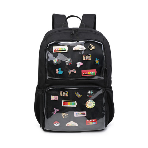 CHERRY SAUCE Ita Bag with insert Pin Kawaii Cute Display Double Windows Backpack for School Anime Cosplay Girls Womens