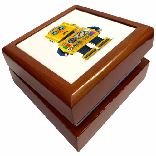 3dRose Mad toy robot looking down on you, Jewelry Box jb-223213-1