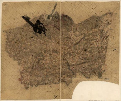 1860 Map| Map of Nelson and Amherst counties, Va| Amherst County|Amherst County Va|Lan