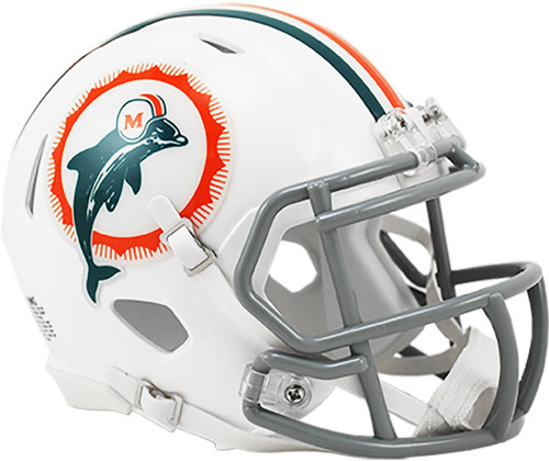 Miami Dolphins Riddell 2022 Tribute Speed Mini Helmet - NFL Mini Helmets