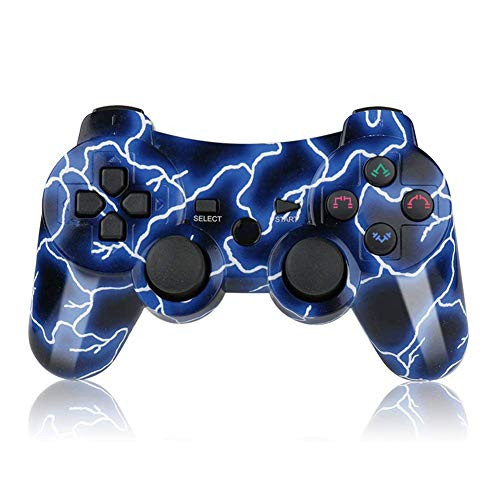 Bowei PS3 Controller Wireless Double Shock Controller for Playstation 3 with Charge Cord