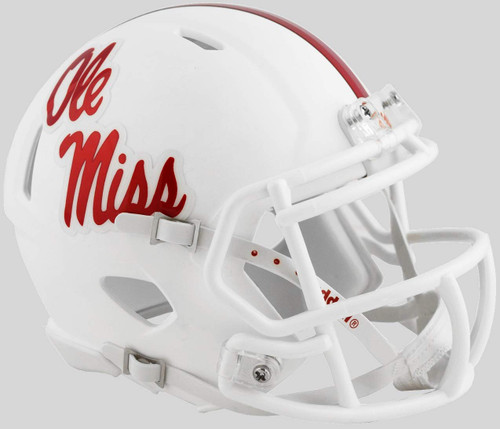 Mississippi (Ole Miss) Rebels Alternate White Revolution Speed Mini Football Helmet