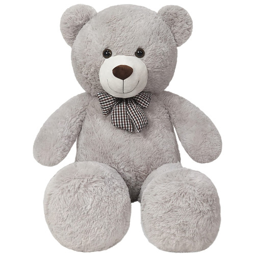 SNOWOLF 1.2M Giant Teddy Bear Plush Toy 4ft Big Cuddly Stuffed Animals Doll Gift for Valentines Kids Girlfriend (Grey, 47 in/120cm)
