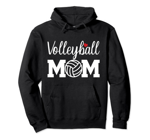 Volleyball Mom Cute Mom Life Volleyball Game Day Cheer Mom Pullover Hoodie