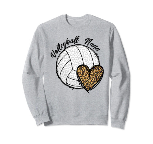 Volleyball Nana Heart Grandma Nana Of A Volleyball Player Sweatshirt