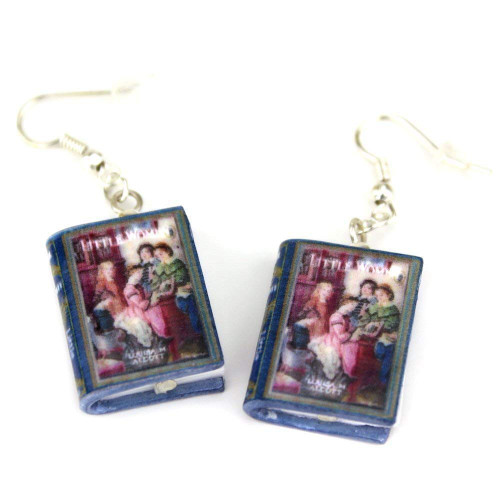 Little Women Louisa May Alcott Clay Mini Book Earrings Choose Your Hardware Little Women Louisa May Alcott Clay Mini Book Earrings Choose Your Hardware