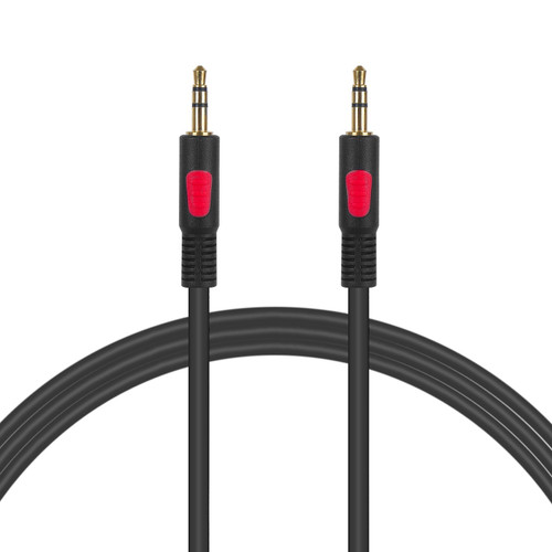 Aux Cable LDKCOK Audio Cord - 3.5mm Auxiliary Headphone Cable for Car / Home Stereos, Apple iPod iPhone iPad, Echo Dot, Samsung, Smartphone, MP3 Player & More - Nylon Braided 26ft Black (25ft/8m)