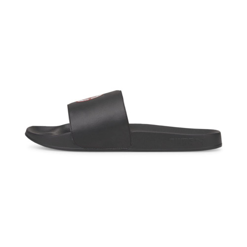 PUMA Men's LEADCAT 2.0 ACM Slide Sandal, Puma Black-Tango Red, 10