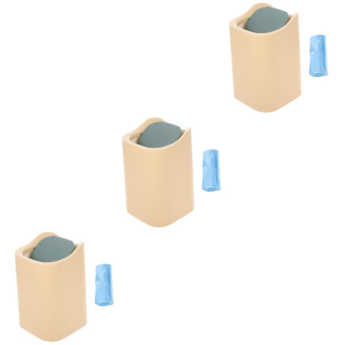 Garneck 3pcs Desktop Trash Can Mini Dumpster for Desk Mini Trash Can Car Trash Trashcan for Car Trash Bin for Car Garbage Can for Car Bedroom Trash Can Office Small Plastic Storage Bucket