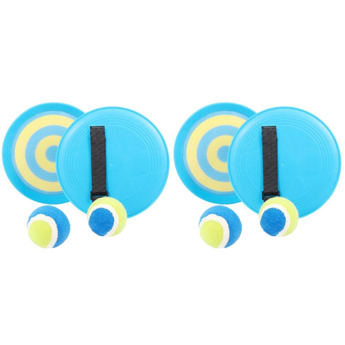 Vaguelly 2pcs Sticky Ball Throw Dart Toy Paddle Tennis Toy Toss and Catch Utdoor Game Toss Ball Game Ball Catcher Game Toddler Outdoor Game Toys Parent-Child Toy Puzzle Nylon Market