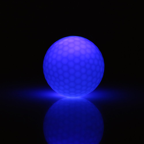 Glow Golf Ball, LED Light Up Golf Ball Glowing in The Dark Golf Ball 6 Colors for Your Choice for Dark Night Sport Practice Training(Blue)