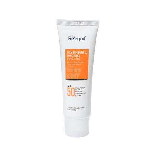 Oxybenzone and OMC Free Sunscreen For Oily, Sensitive & Acne Prone Skin, SPF 50 PA+++ - 50g
