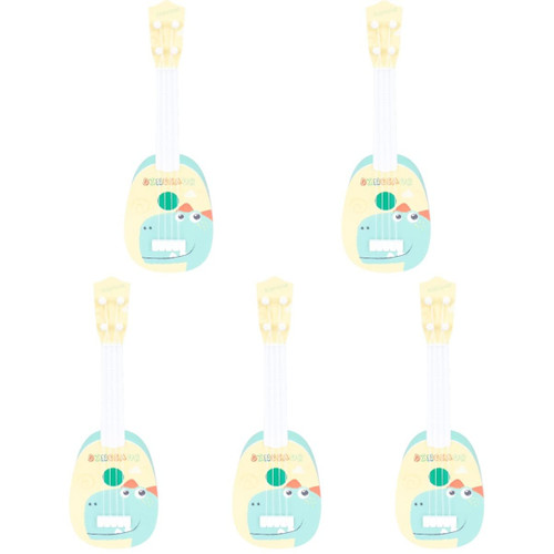 Milisten 5pcs kids ukulele toy mini ukulele eleguitar guitar preschool toys Ukulele Plaything kids musical instrument Beginner Musical Instrument Toy Cartoon abs Playing guitar child