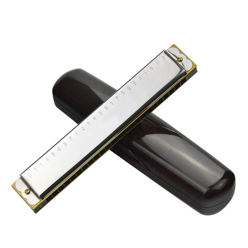 TEMKIN harmonica 24 Hole Polyphonic Harmonica In C Key Adult Beginners Playing Harmonica Harmonica
