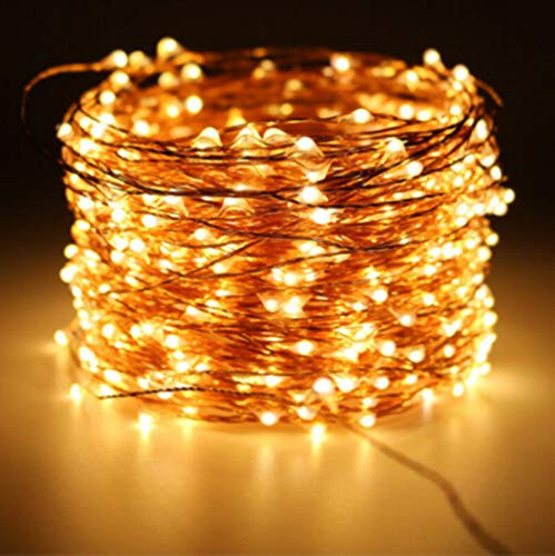 DLiQ Solar String Lights, 72ft 200LED Outdoor String Lights, 8 Modes Waterproof Decorative Fairy String Lights for Patio, Lawn, Garden, Party, Wedding, Christmas (Warm White)