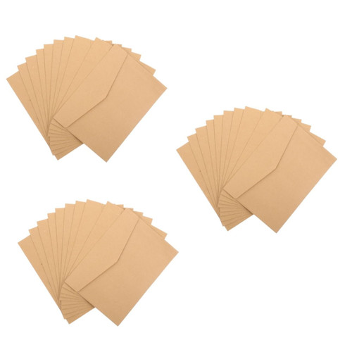 EXCEART 3 Sets Envelope Greeting Card Small Envelopes Wedding Toss Bags Gift Wrapping Envelopes Soap Samples Bags Envelopes 10 5x7 Envelopes for Invitations Kraft Paper Mailbox
