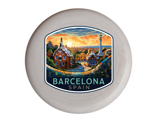Barcelona Spain Design B Souvenir Frisbee Flying Disc 2-Pack