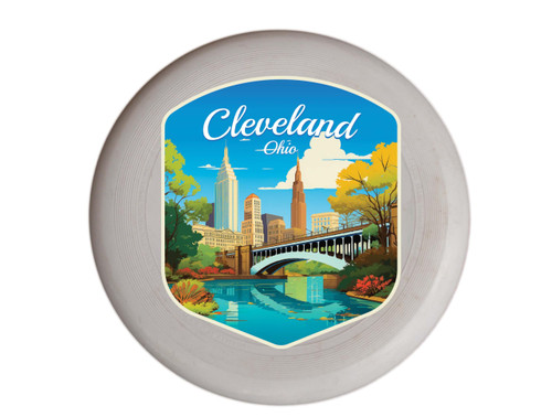 Cleveland Ohio Design B Souvenir Frisbee Flying Disc 2-Pack