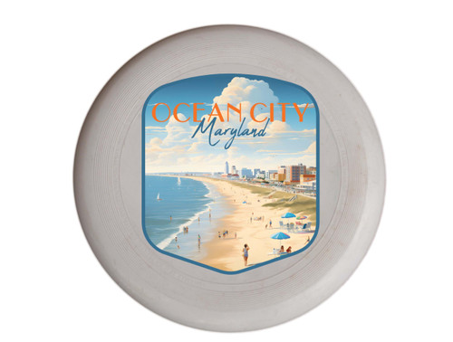 Ocean City Maryland Design B Souvenir Frisbee Flying Disc 2-Pack