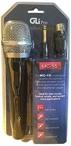 GLi Pro HANDHELD MICROPHONE, 8.5X2X2 (MC-15)