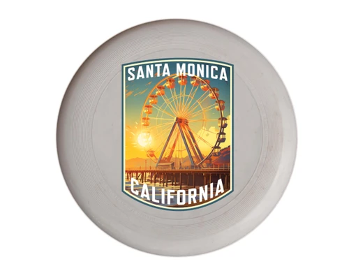 Santa Monica California Design C Souvenir Frisbee Flying Disc 2-Pack