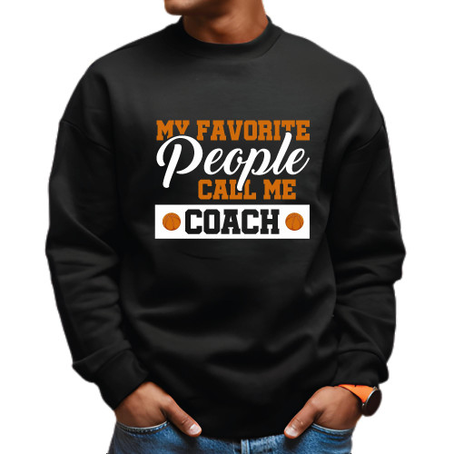 Funny Basketball Gift for Coach - Perfect Gift for Basketball Lovers Black Muticolor Unisex Sweatshirt