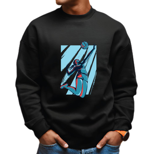 Gift for Female Volleyball Players Volleyball Present Black Muticolor Unisex Sweatshirt Gift for Female Volleyball Players Volleyball Present Black Muticolor Unisex Sweatshirt