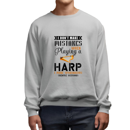 Harp Players Music Lovers Humor Sarcasm Gift Idea Grey Muticolor Unisex Sweatshirt Harp Players Music Lovers Humor Sarcasm Gift Idea Grey Muticolor Unisex Sweatshirt