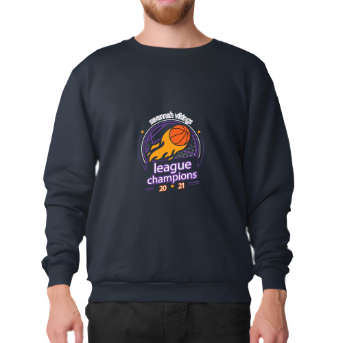 Basketball Gift for League Champions Inspirational Quote for Basketball Fans Navy Black Muticolor Unisex Sweatshirt