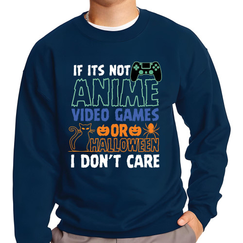 Gamer Gift Ideas for Non Anime Video Games Halloween Humor Fans Black Muticolor Unisex Sweatshirt Gamer Gift Ideas for Non Anime Video Games Halloween Humor Fans Black Muticolor Unisex Sweatshirt