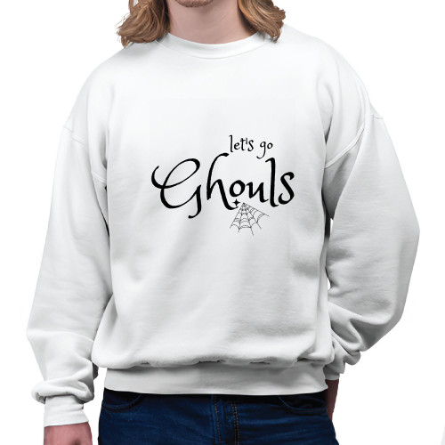 Halloween Gift Idea for Retro Ghouls Fans White Muticolor Unisex Sweatshirt Halloween Gift Idea for Retro Ghouls Fans White Muticolor Unisex Sweatshirt