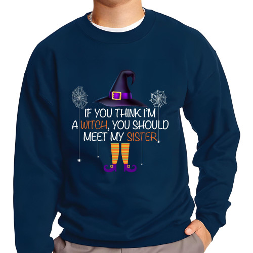 Halloween Gift Idea for Witch Fans Black Muticolor Unisex Sweatshirt Halloween Gift Idea for Witch Fans Black Muticolor Unisex Sweatshirt