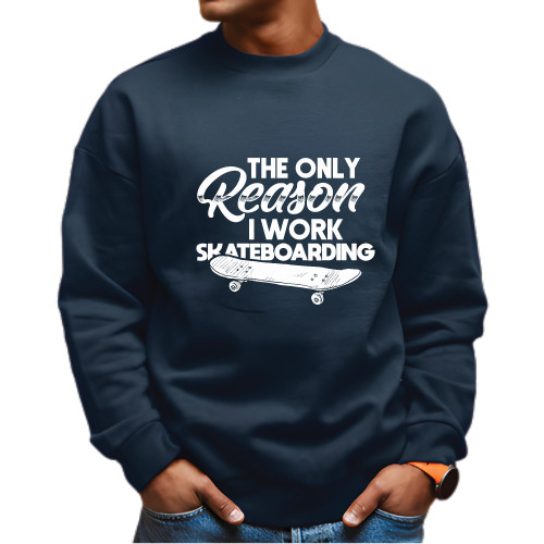 Skateboarding Skate Skateboard Skater TGift Idea for Skaters Navy Black Muticolor Unisex Sweatshirt