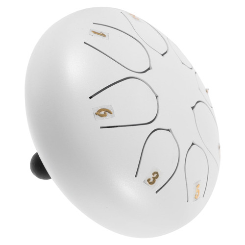 Abaodam Steel Tongue Drum Ethereal Drum Creative Tongue Drum Metal Tongue Drum Tambourines Hand Drum 8 Tone Drum Kids Instrument Hand Tongue Drum Mini Hand Crank Child Suite Titanium Alloy