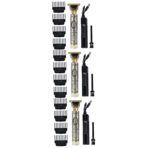 FOMIYES 3pcs Electric Clippers Professional Hair Clippers Cordless Hair Clippers Beard Trimmer Men Trimmer Electric Hair Cutter Electric Hair Trimmer Hairdressing Tool Man Charge Razor