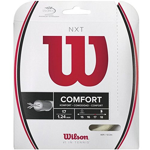 Wilson NXT 17 Gauge Natural Color Multifilament Tennis String 2-Pack (2 Sets Per Order)