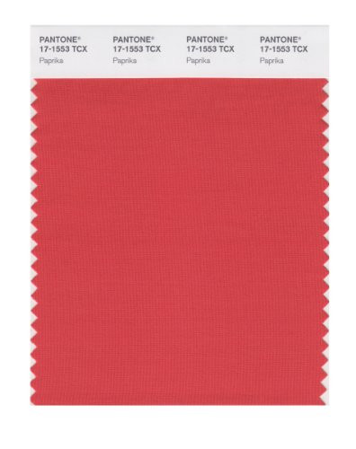 PANTONE Smart 17-1553X Color Swatch Card, Paprika