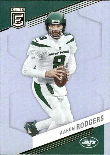 2023 DONRUSS ELITE #4 AARON RODGERS NEW YORK JETS FOOTBALL OFFICIAL TRADING CARD OF NFL 1ST CARDS AS A JET 2023 DONRUSS ELITE #4 AARON RODGERS NEW YORK JETS FOOTBALL OFFICIAL TRADING CARD OF NFL 1ST CARDS AS A JET