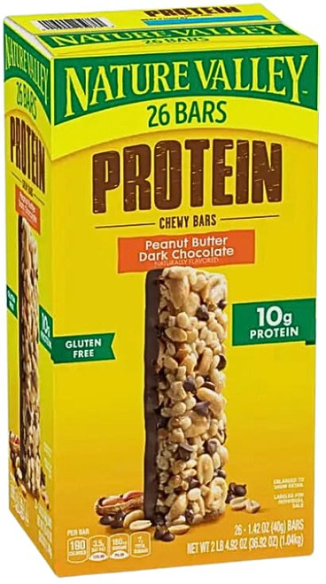 Nature Valley Peanut Butter Chocolate Protein Chewy Bars (In NEYUM Packaging With Sticker) (26 count) Nature Valley Peanut Butter Chocolate Protein Chewy Bars (In NEYUM Packaging With Sticker) (26 count)