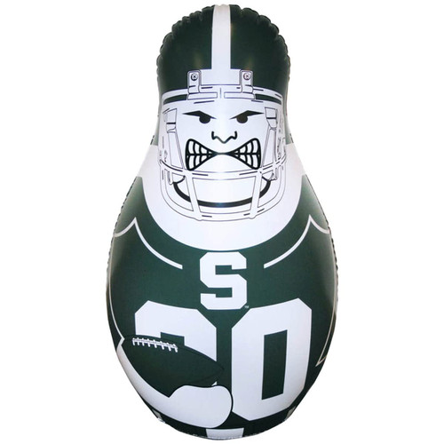 Fremont Die NCAA Michigan State Spartans Bop Bag Inflatable Tackle Buddy Punching Bag, Standard: 40" Tall, Team Colors Fremont Die NCAA Michigan State Spartans Bop Bag Inflatable Tackle Buddy Punching Bag, Standard: 40" Tall, Team Colors