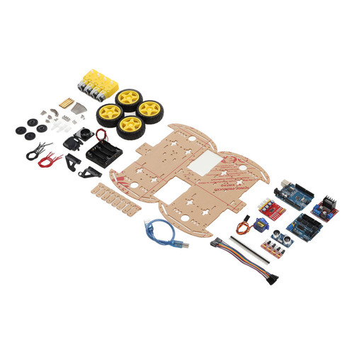 Eujgoov Tracking Motor Car Chassis Kit - Smart Robot Car Chassis Kit, Easy Assembly, Complete with Batteries, Ideal for Robotics Enthusiasts and DIY Hobbyists