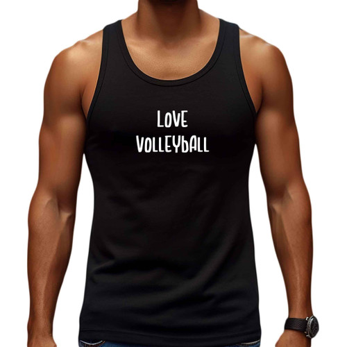 Volleyball Fan's Gift, for Mom's Sports - Volleyball Lover Men Women Multi Size Black Tank Top