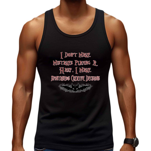 Humorous Sarcasm Gifts for Harp Instrument Players, for Music Lover's Birthday - Multicolor Unisex Multi Size Black Tank Top