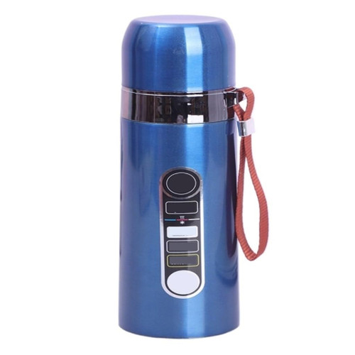 Thermos Cup Stainless Steel Simple Bullet Insulated Water Cup Business Tea Cup With Tea Leakage Outdoor Portable Cup Thermo Cup (Color : Blue, Size : A)